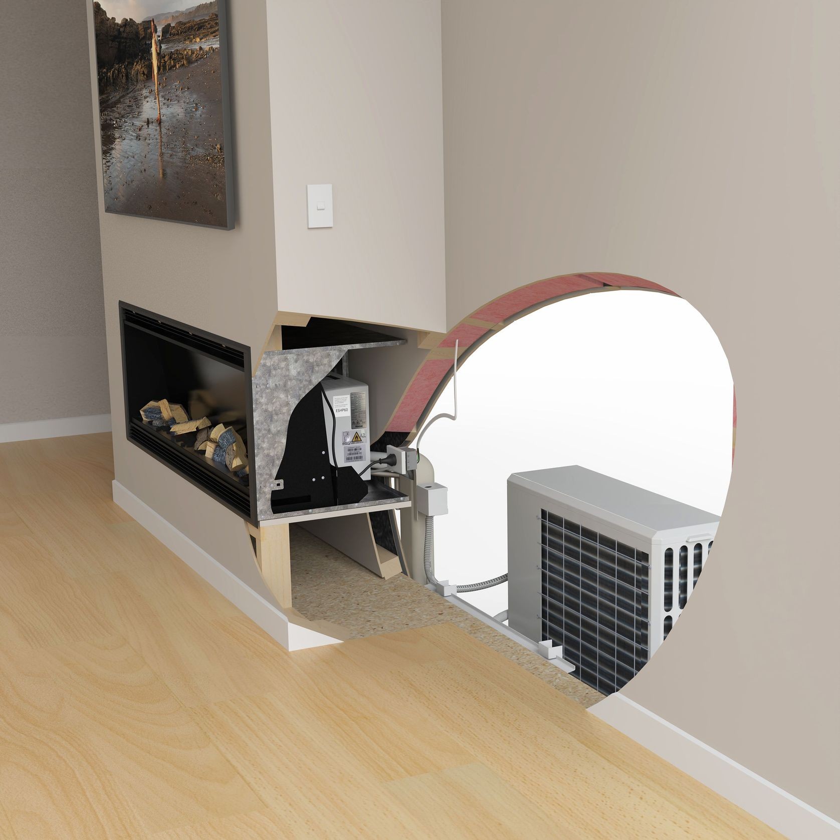 Rinnai Velare™ 1500 Hybrid Electric Fire gallery detail image