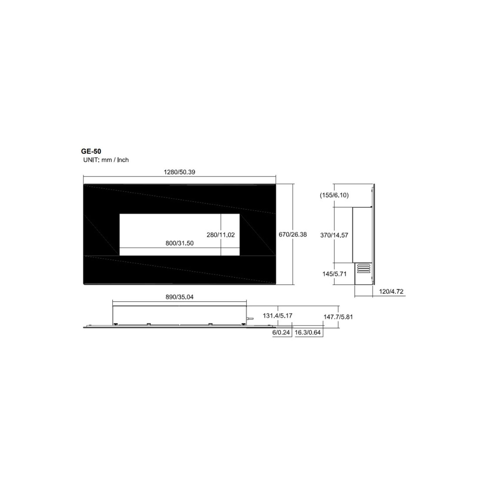 GE Linear Wall Mounted | Electric Fireplace gallery detail image