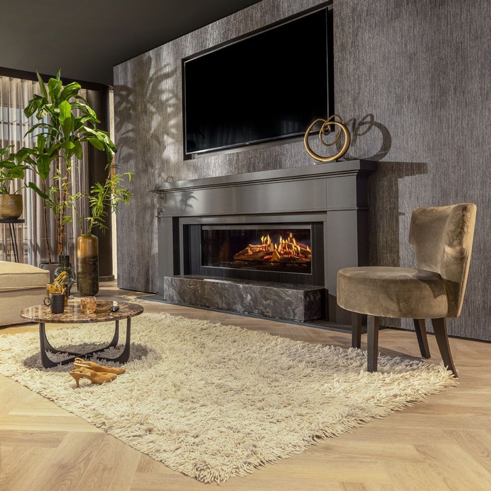 Kalfire E-one Front Facing Electric Fireplace gallery detail image