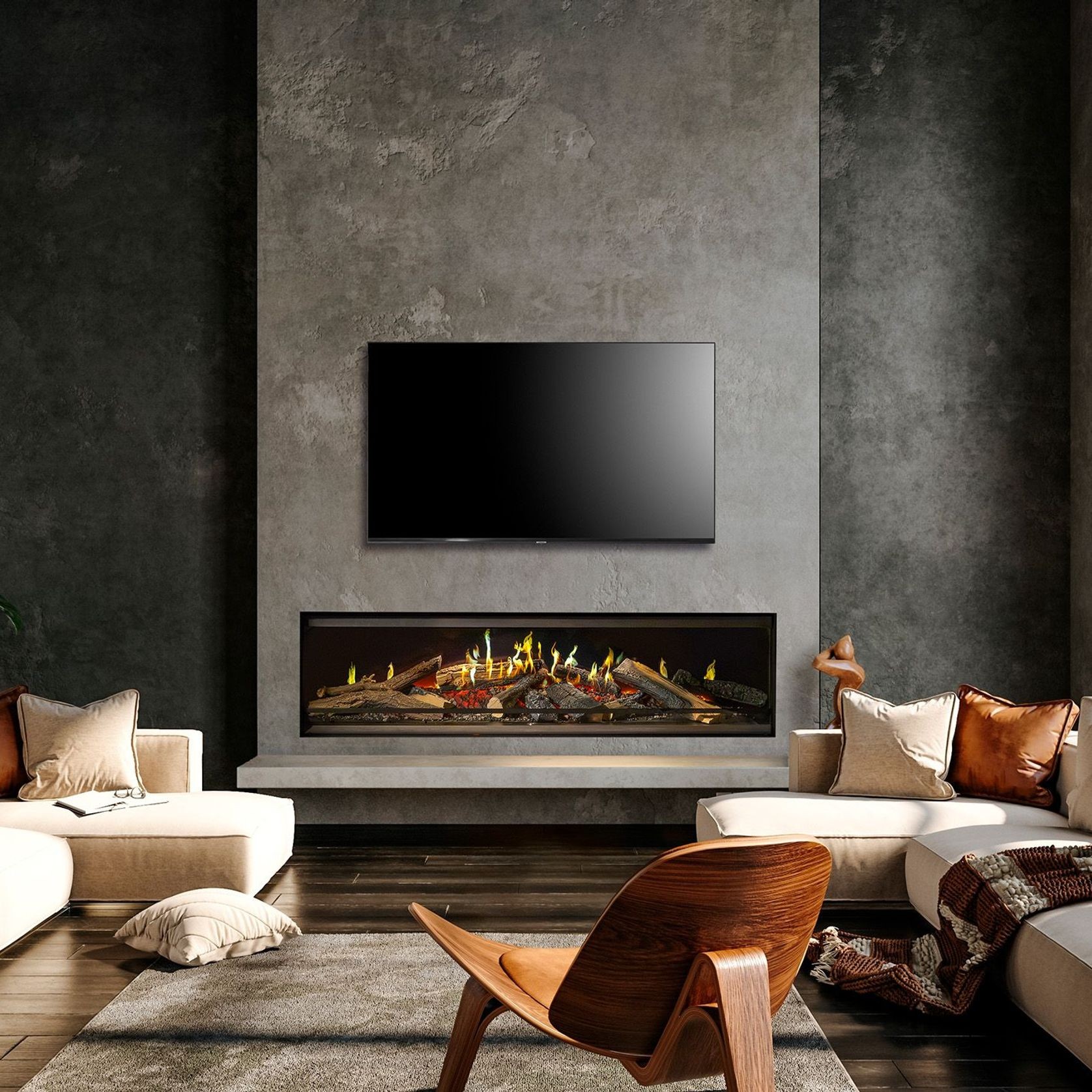E-One 160 F - Single Sided Electric Fireplace gallery detail image