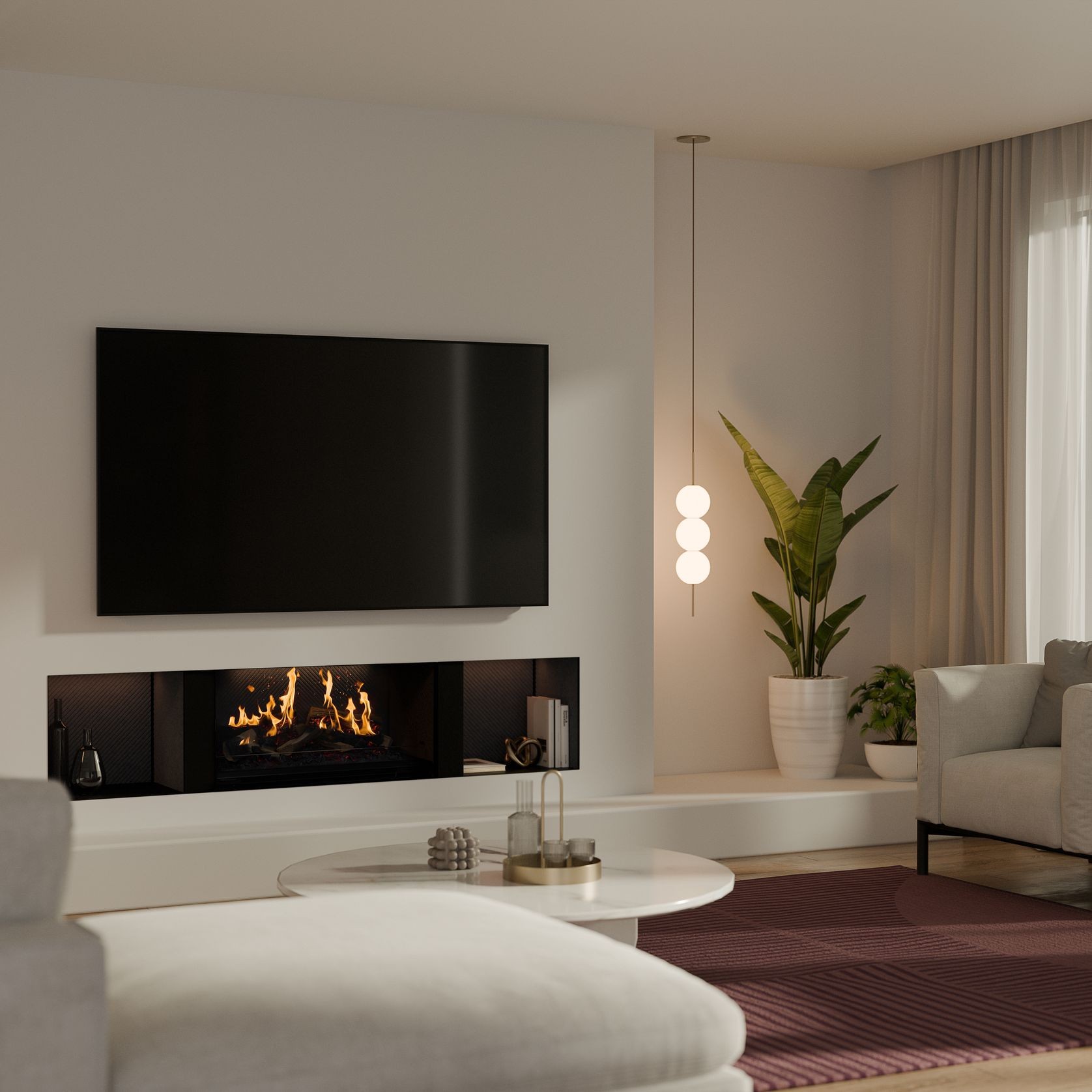 Escea LE800 Holographic Electric Fireplace gallery detail image