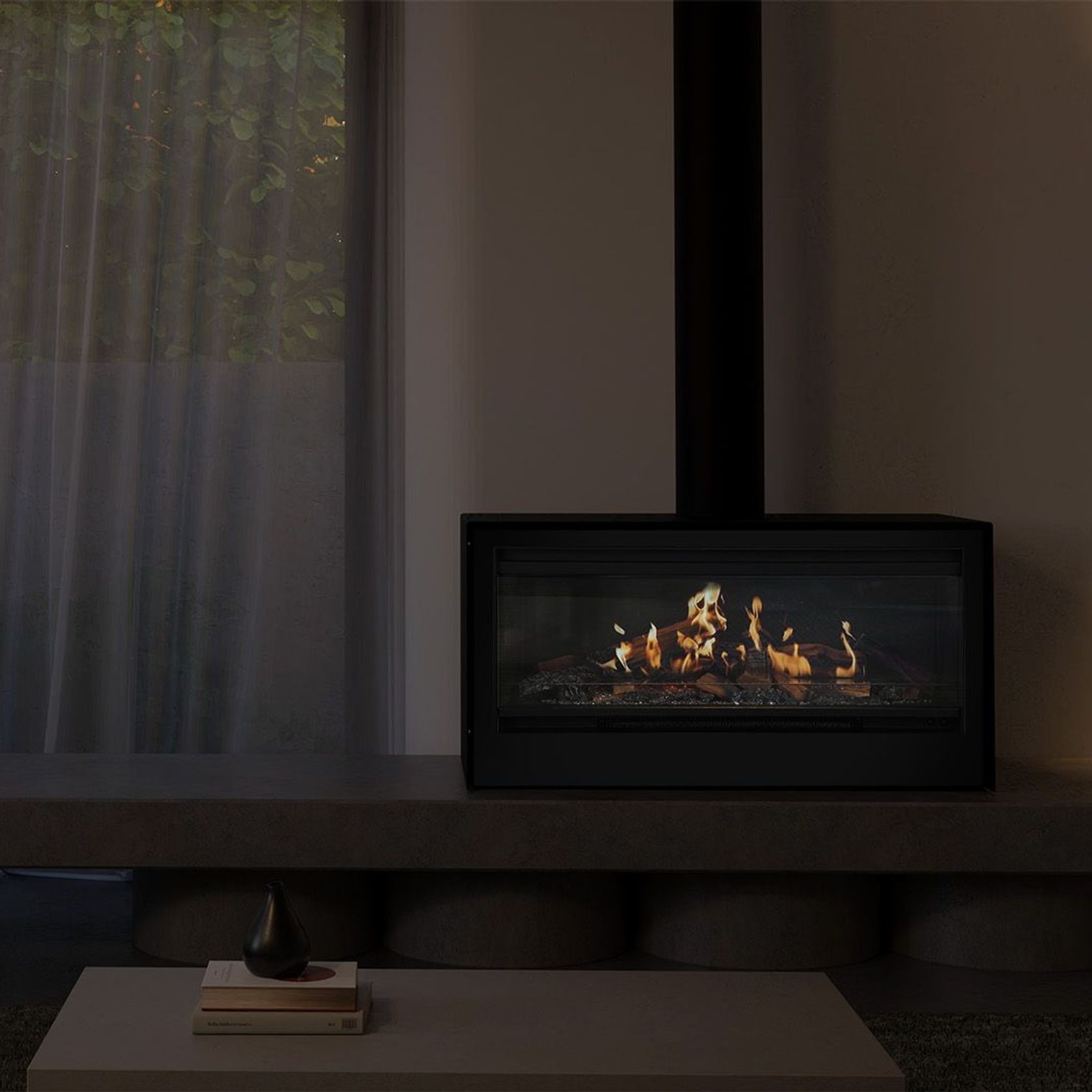 Escea LRFS1000 Freestanding Holographic Electric Fire gallery detail image