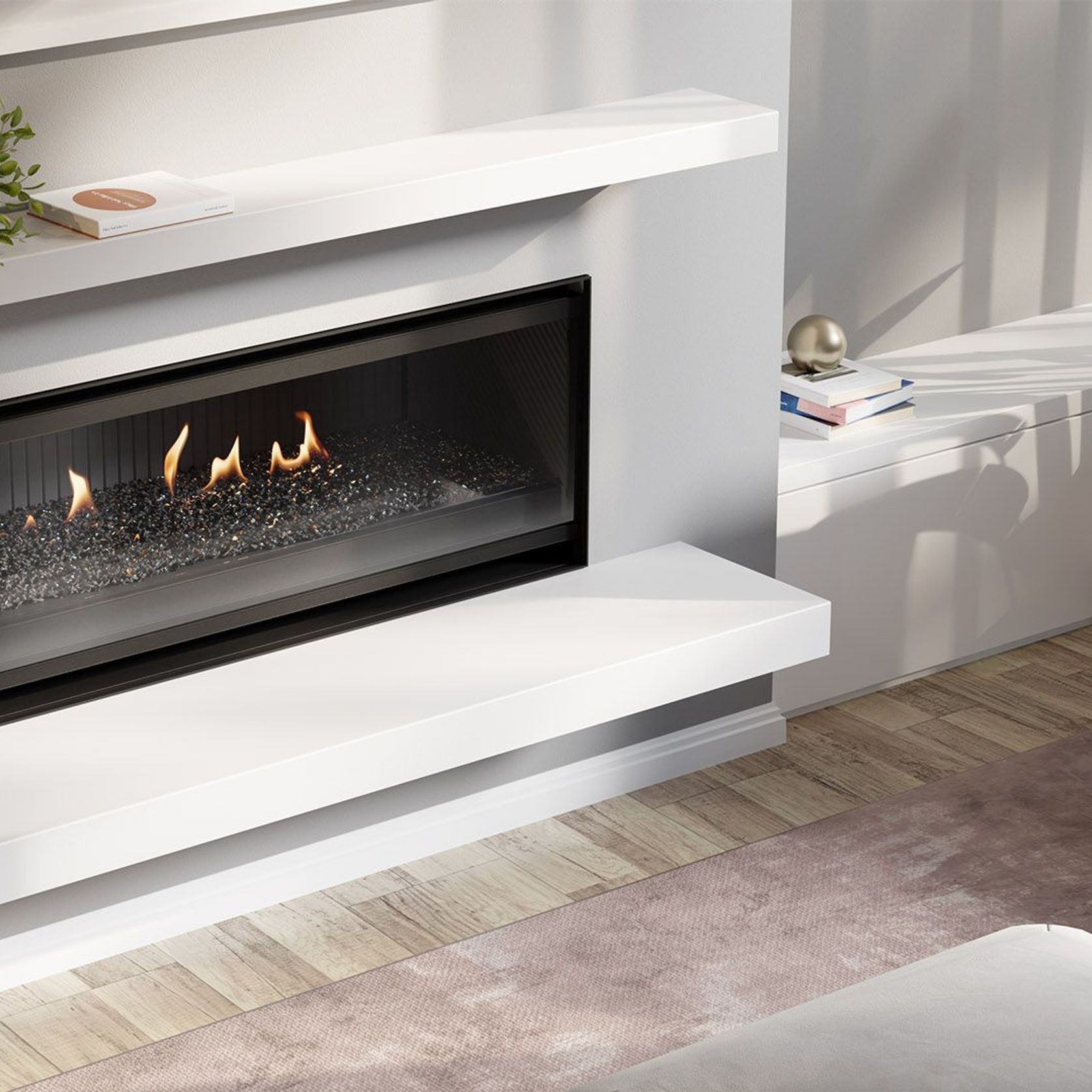 Escea LR1000 Inbuilt Electric Fireplace gallery detail image