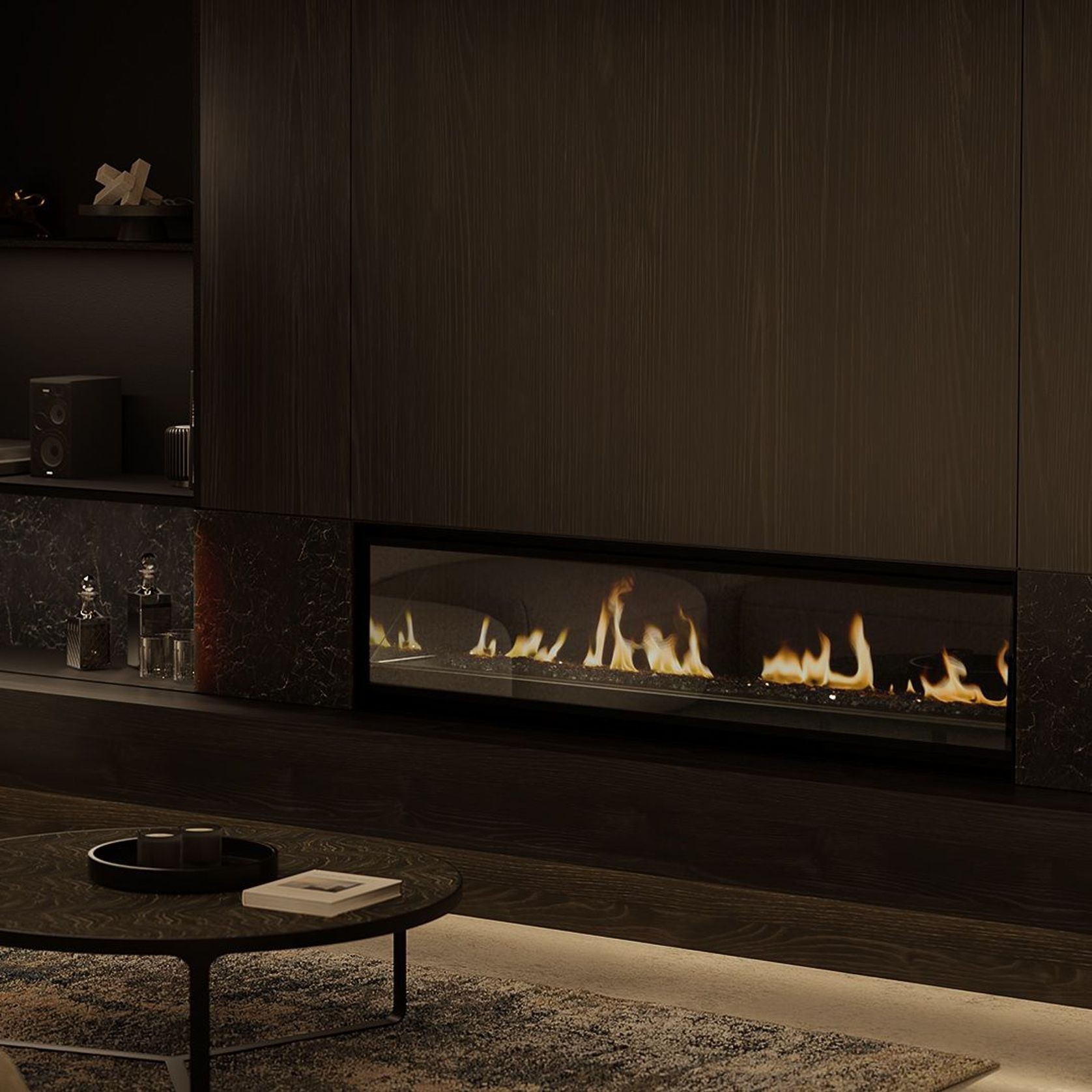 Escea LR1550 Inbuilt Electric Fireplace gallery detail image