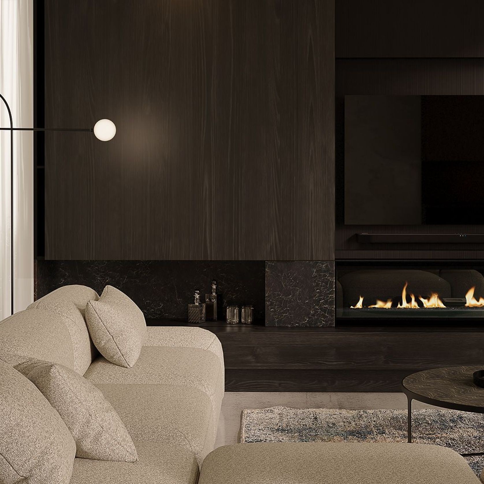 Escea LR1550 Inbuilt Electric Fireplace gallery detail image