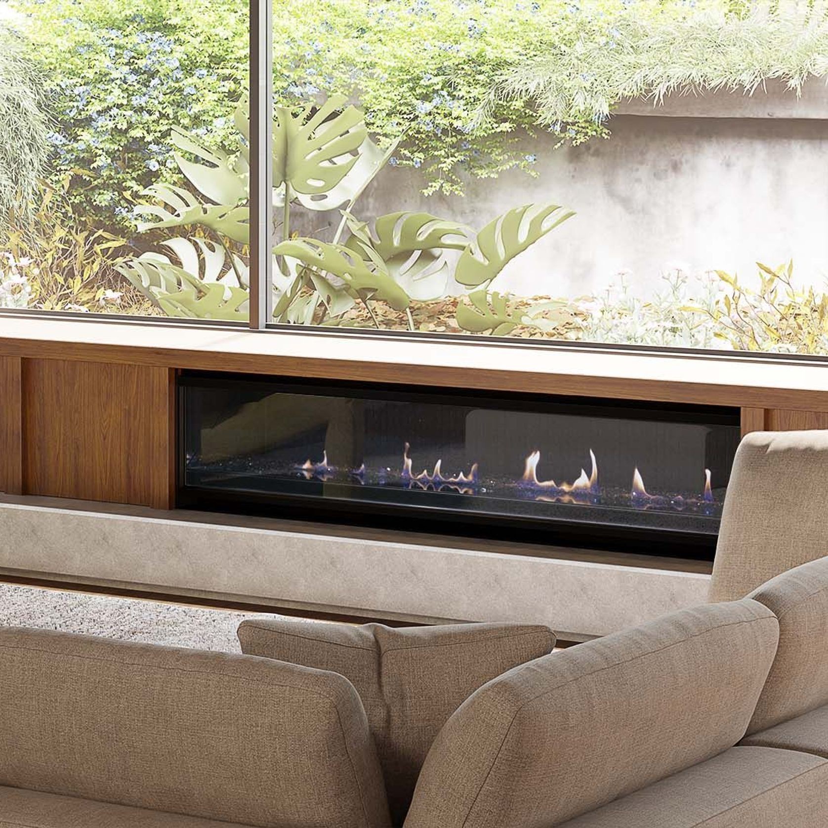 Escea LR1750 Inbuilt Electric Fireplace gallery detail image
