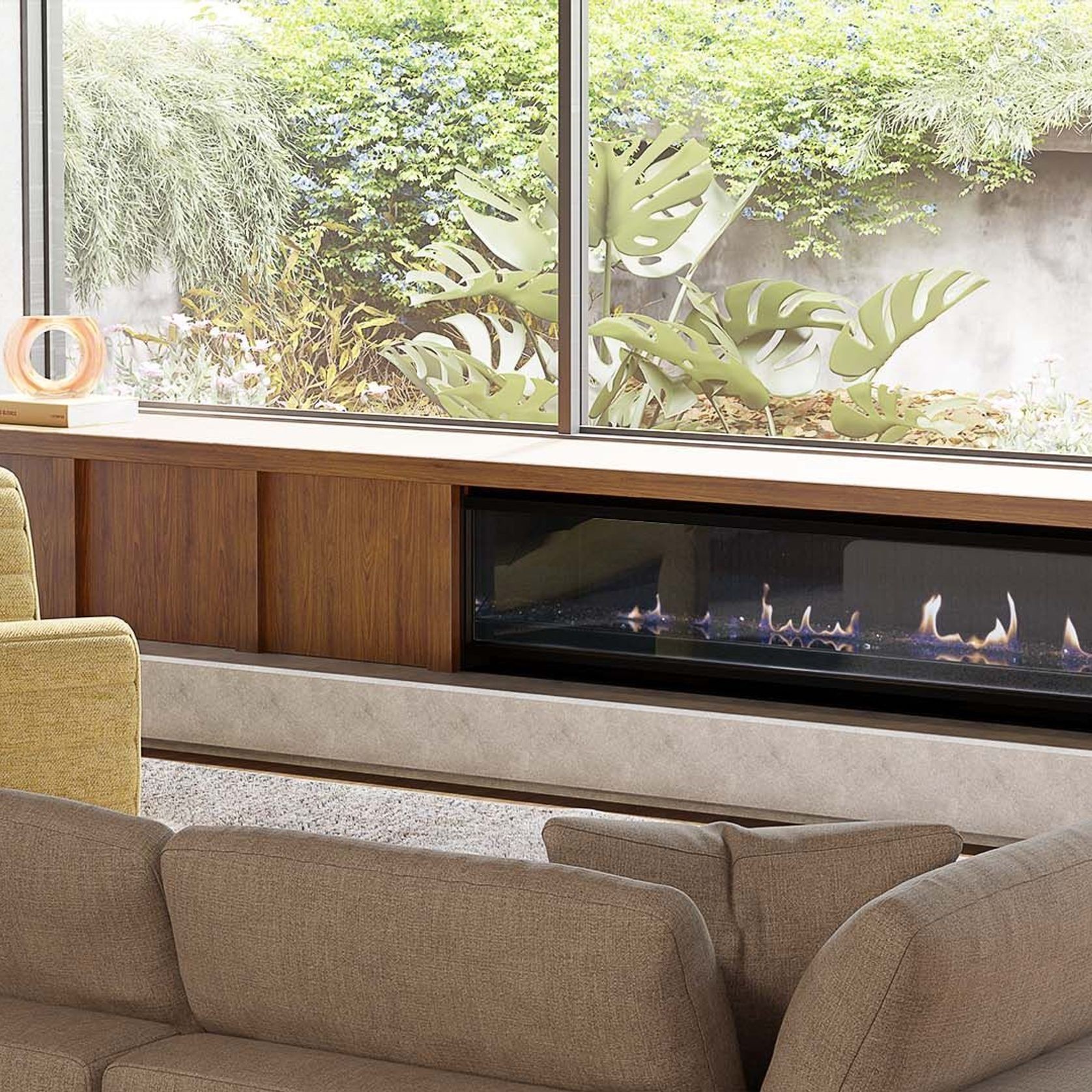 Escea LR1750 Inbuilt Electric Fireplace gallery detail image