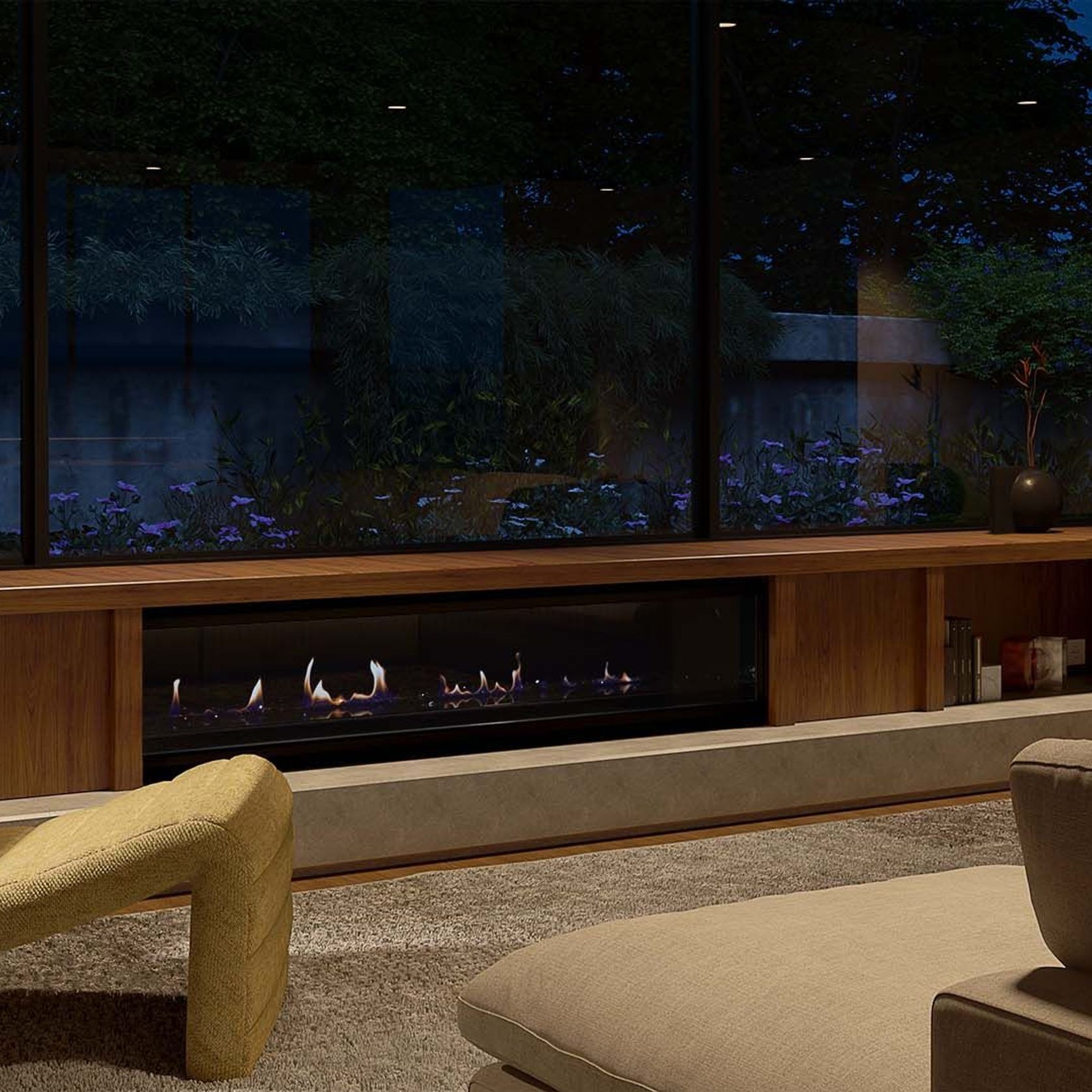 Escea LR1750 Inbuilt Electric Fireplace gallery detail image