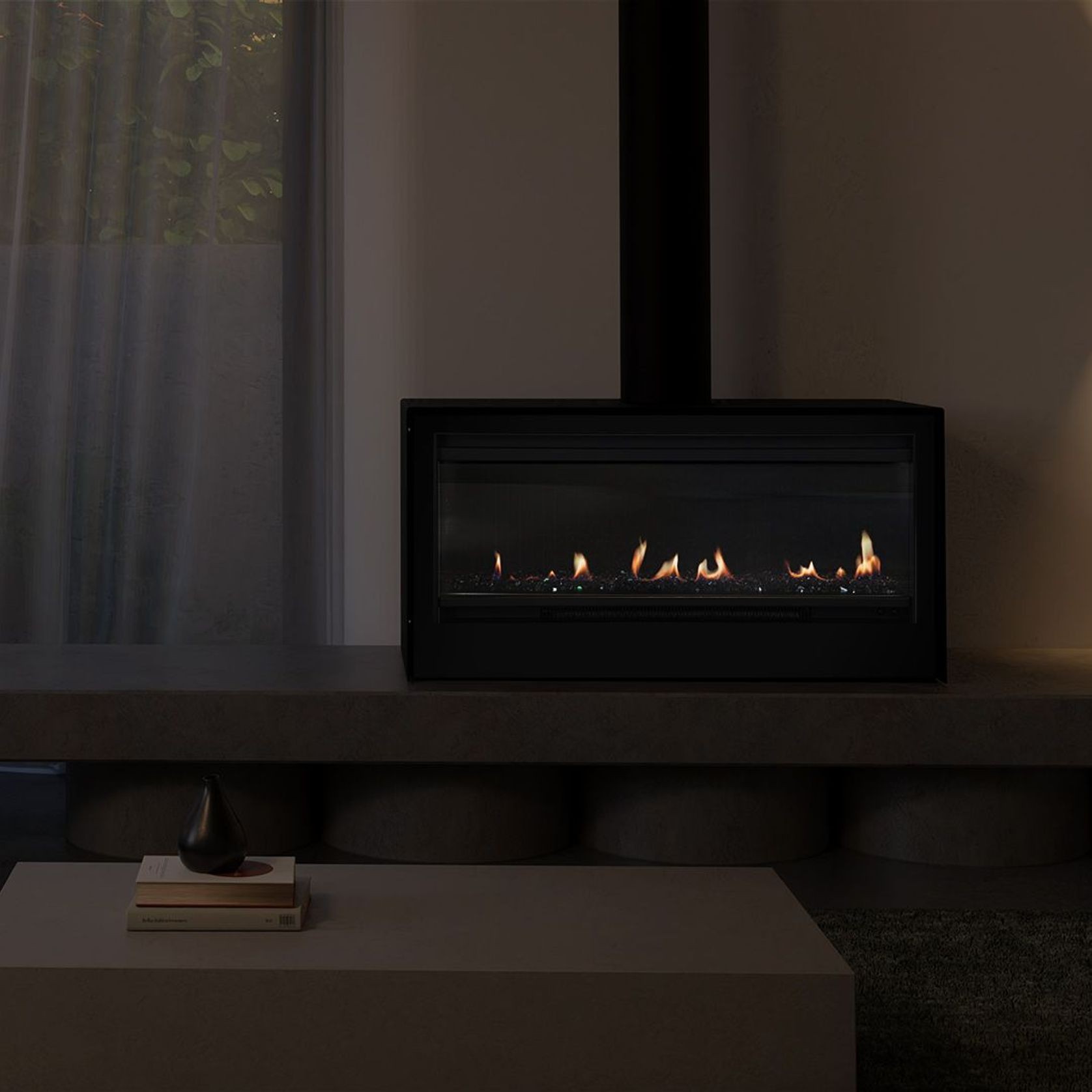 Escea LRFS1000 Freestanding Holographic Electric Fire gallery detail image