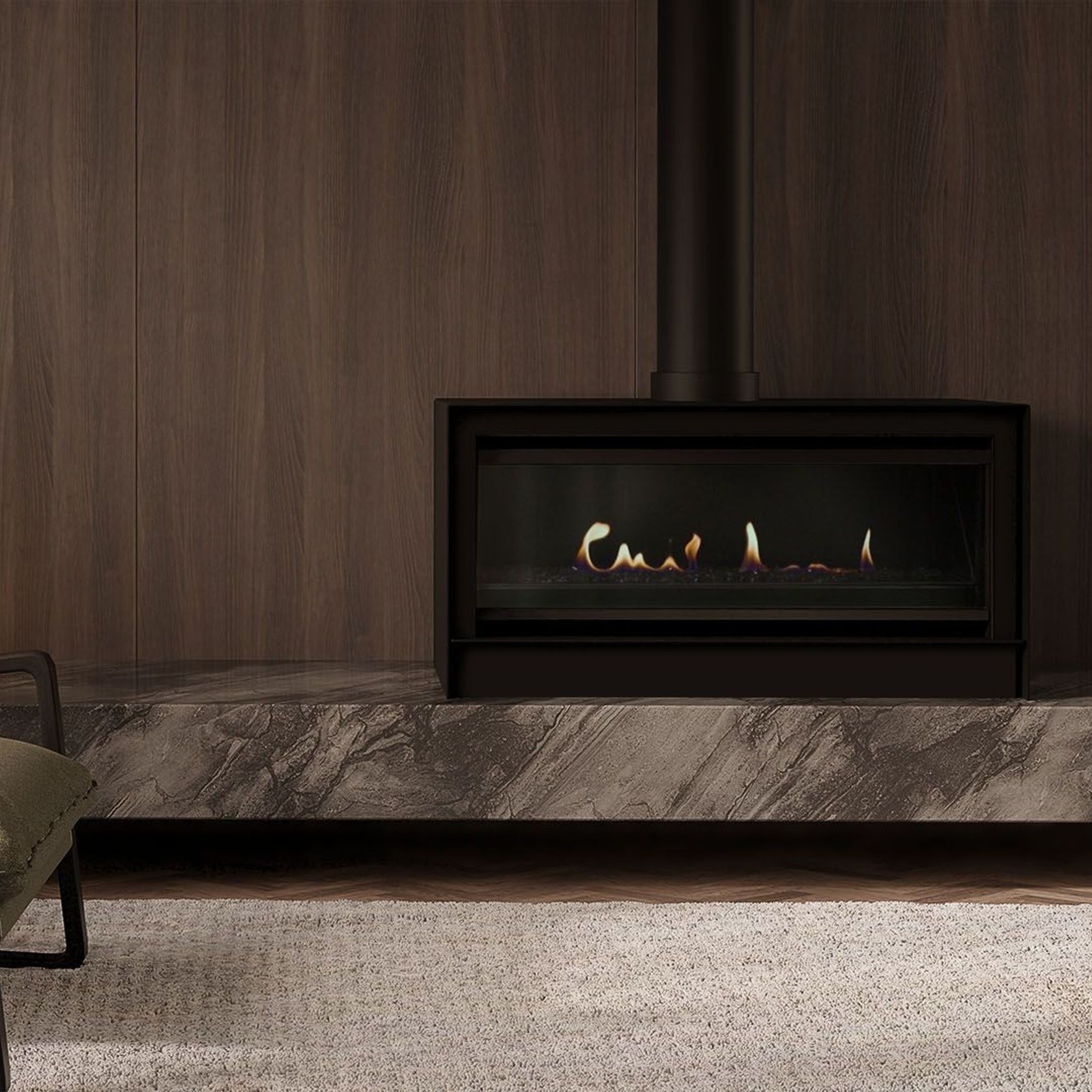 Escea LRFS1000 Freestanding Holographic Electric Fire gallery detail image
