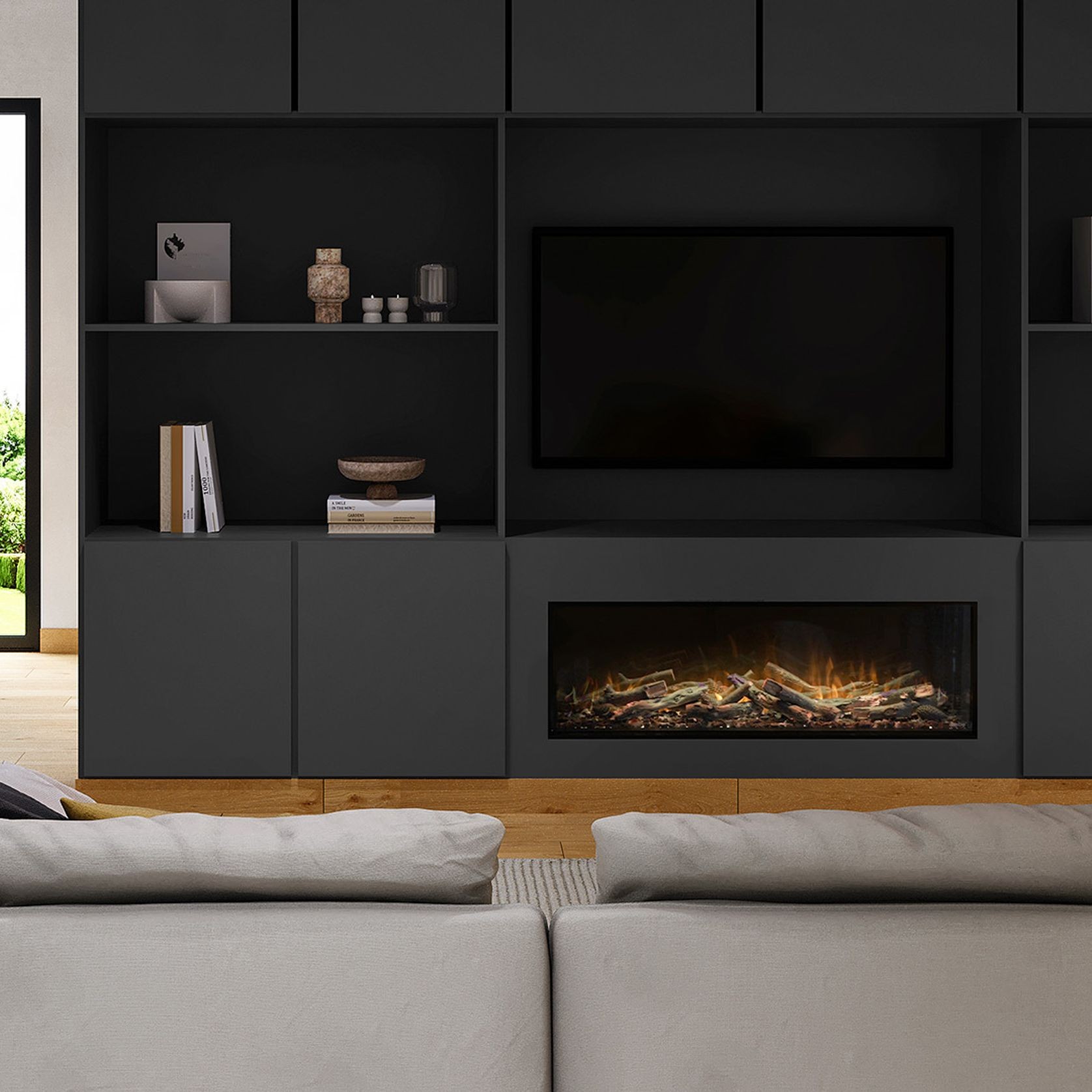 Ambe Multi49 Electric Fireplace | Landscape/Corner/Bay gallery detail image
