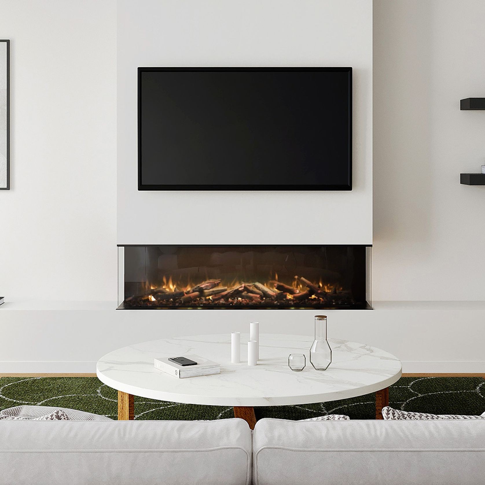Ambe Multi65 Electric Fireplace | Landscape/Corner/Bay gallery detail image