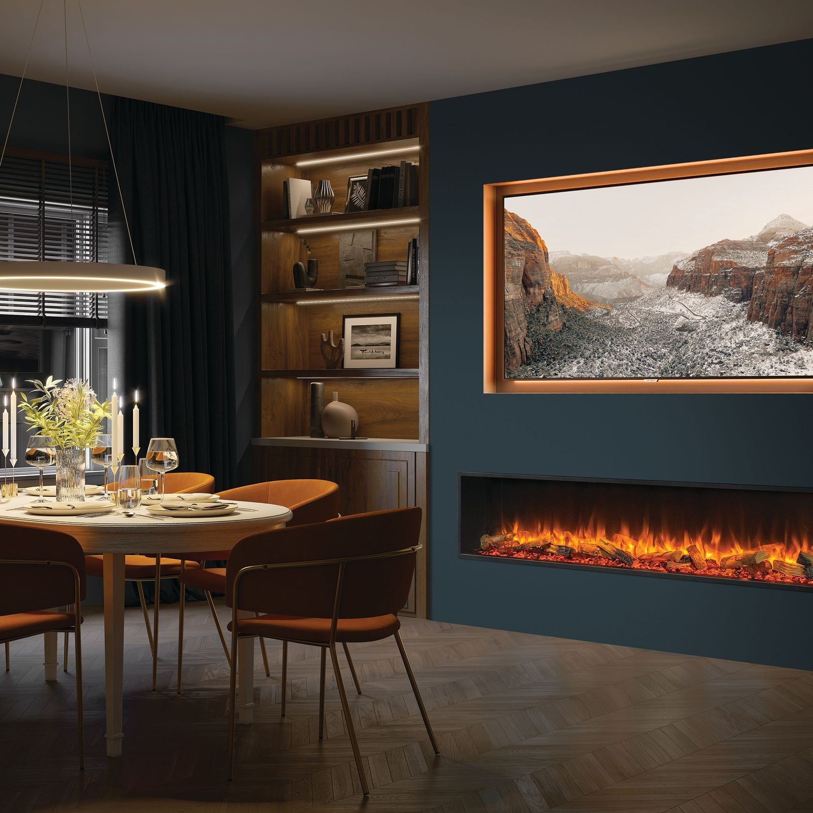 Gazco eReflex Multi-Sided Electric Fire gallery detail image