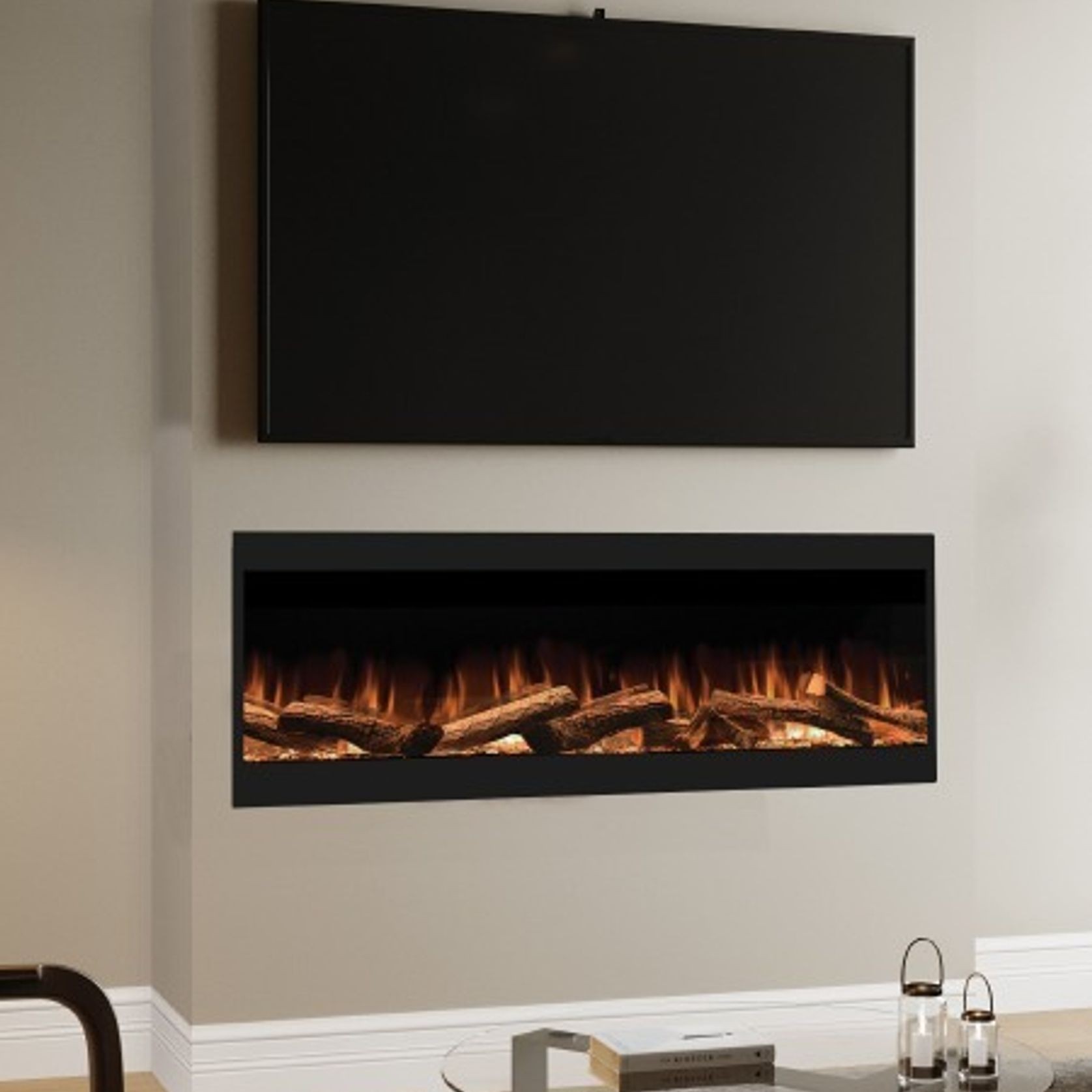 Evonic Volante 1500 Black Edition Electric Fireplace gallery detail image