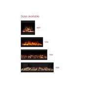 Evonic Volante 1800 Black Edition Electric Fireplace gallery detail image