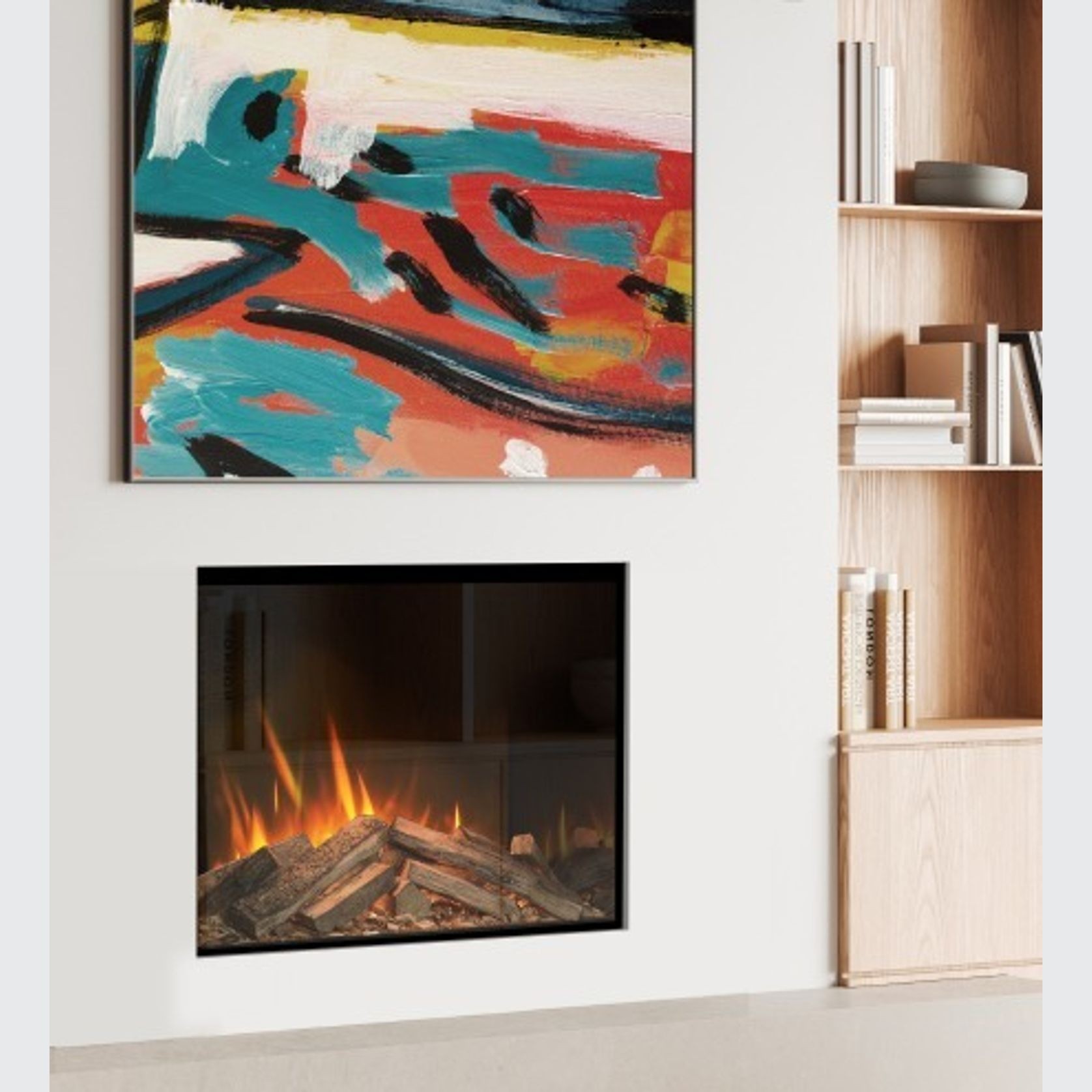 Evonic Volante 800T Black Edition Electric Fireplace gallery detail image
