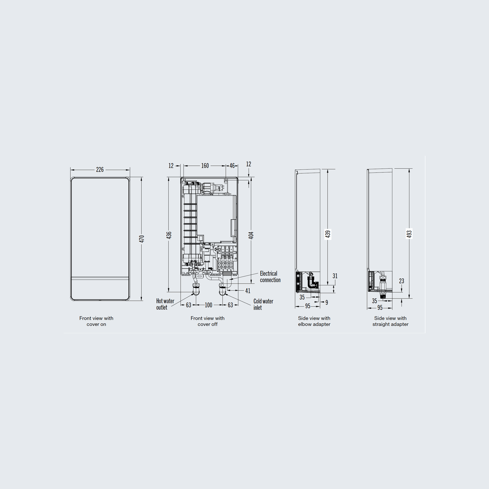 Rheem® Eclipse Electric Continuous Flow Water Heater gallery detail image