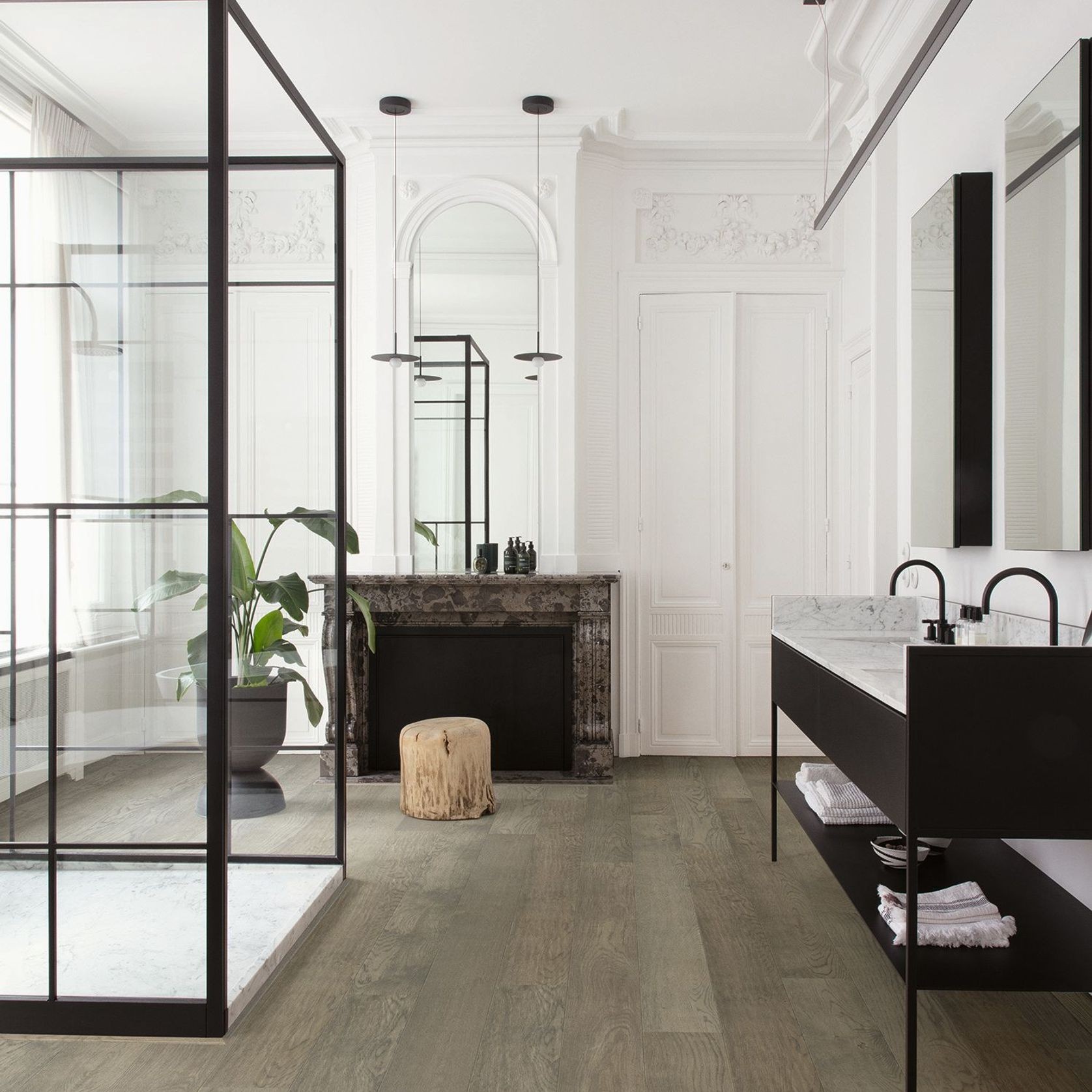 Quick-Step Amato Slate Grey Oak Extra Matt Timber Flooring gallery detail image