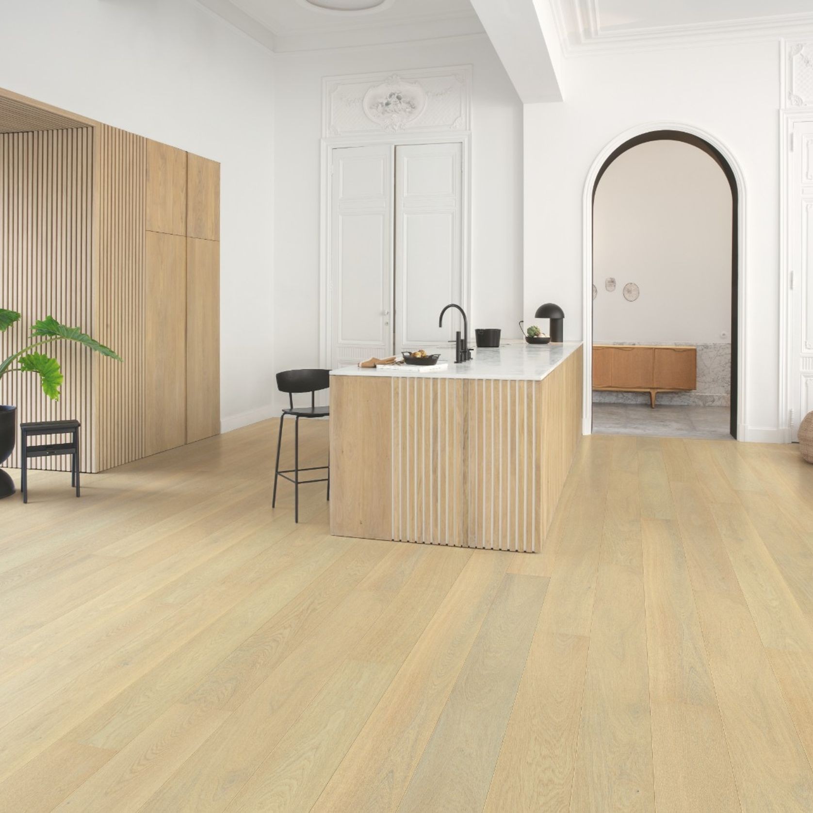 Quick-Step Cascada Creamy White Oak Engineered Wood Flooring gallery detail image