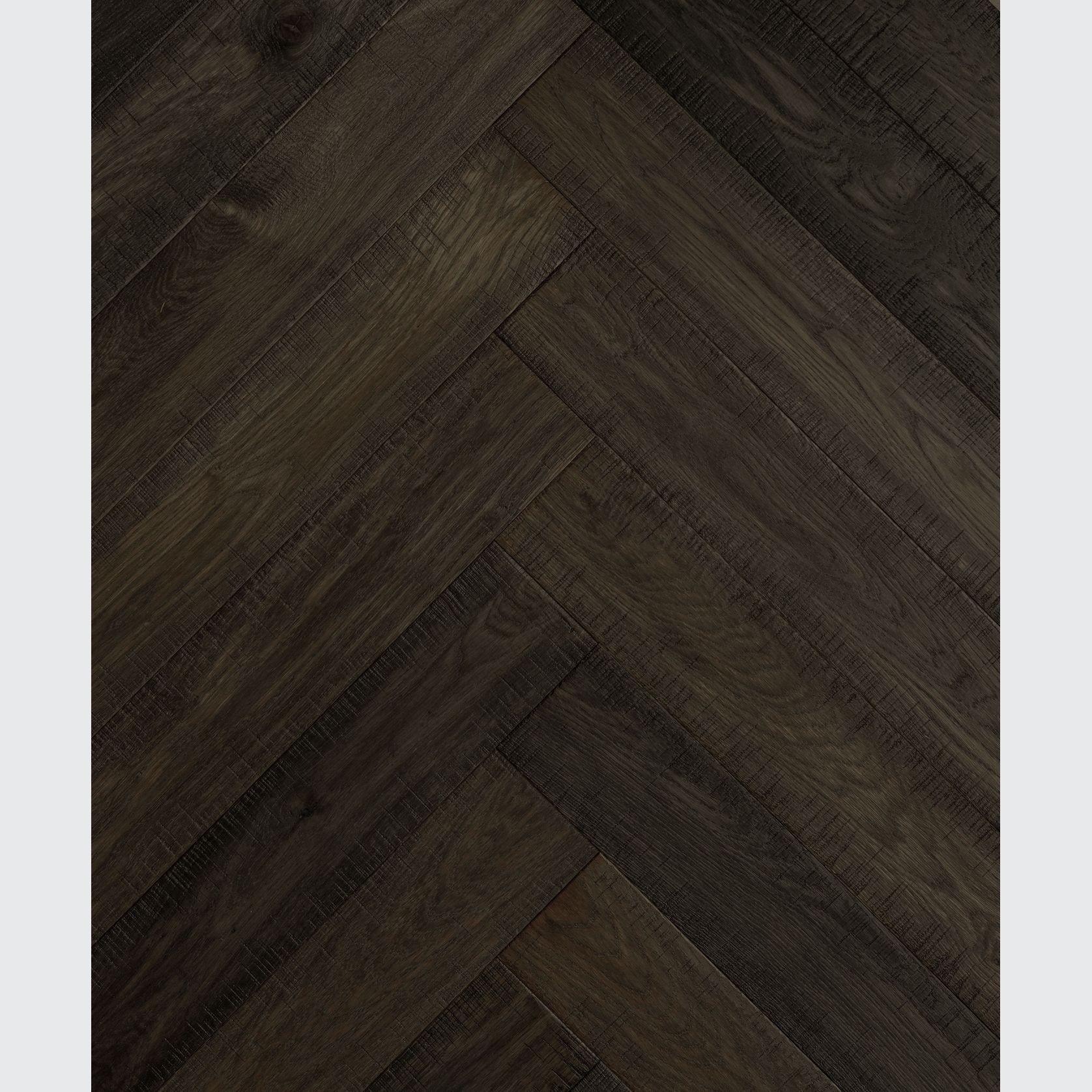 Villa Raven Herringbone Rough Sawn Timber Flooring gallery detail image