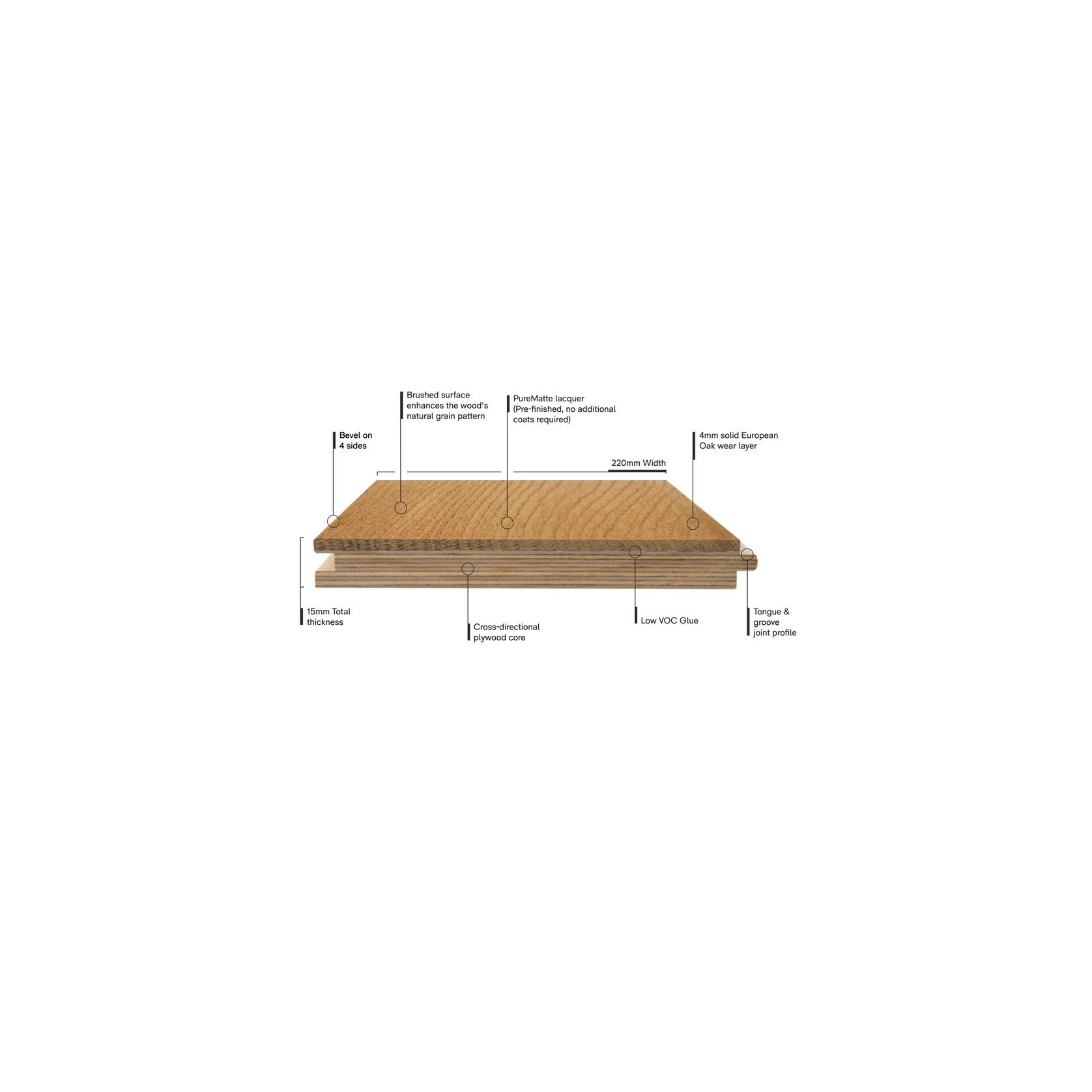Smartfloor Clay Oak Light Feature Timber Flooring gallery detail image