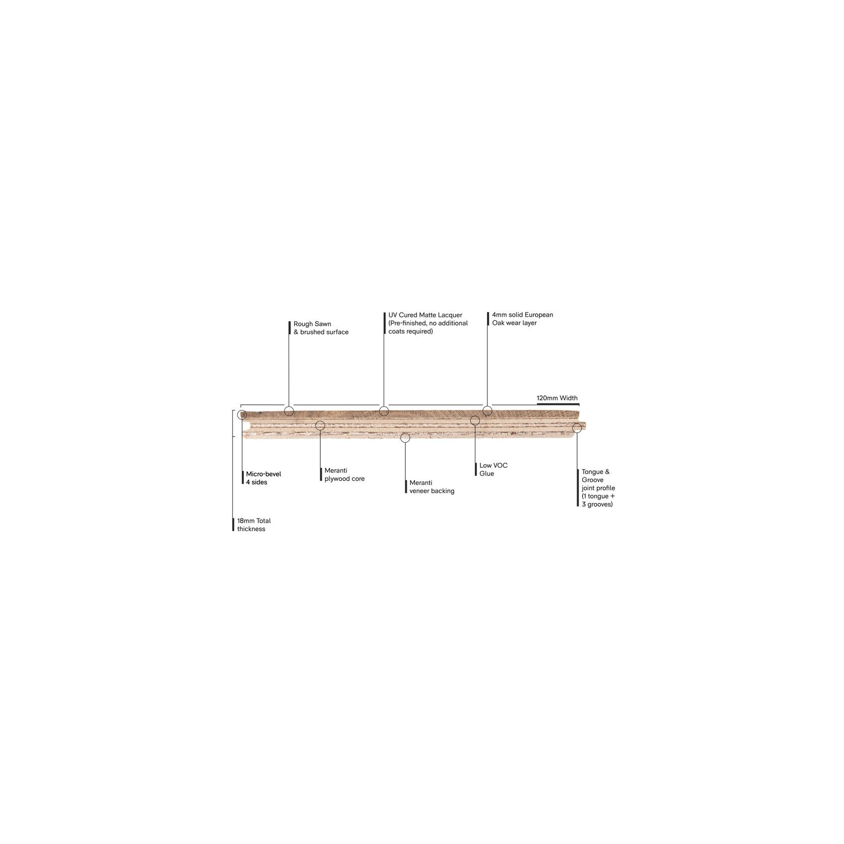 Villa Dune Herringbone Rough Sawn Timber Flooring gallery detail image