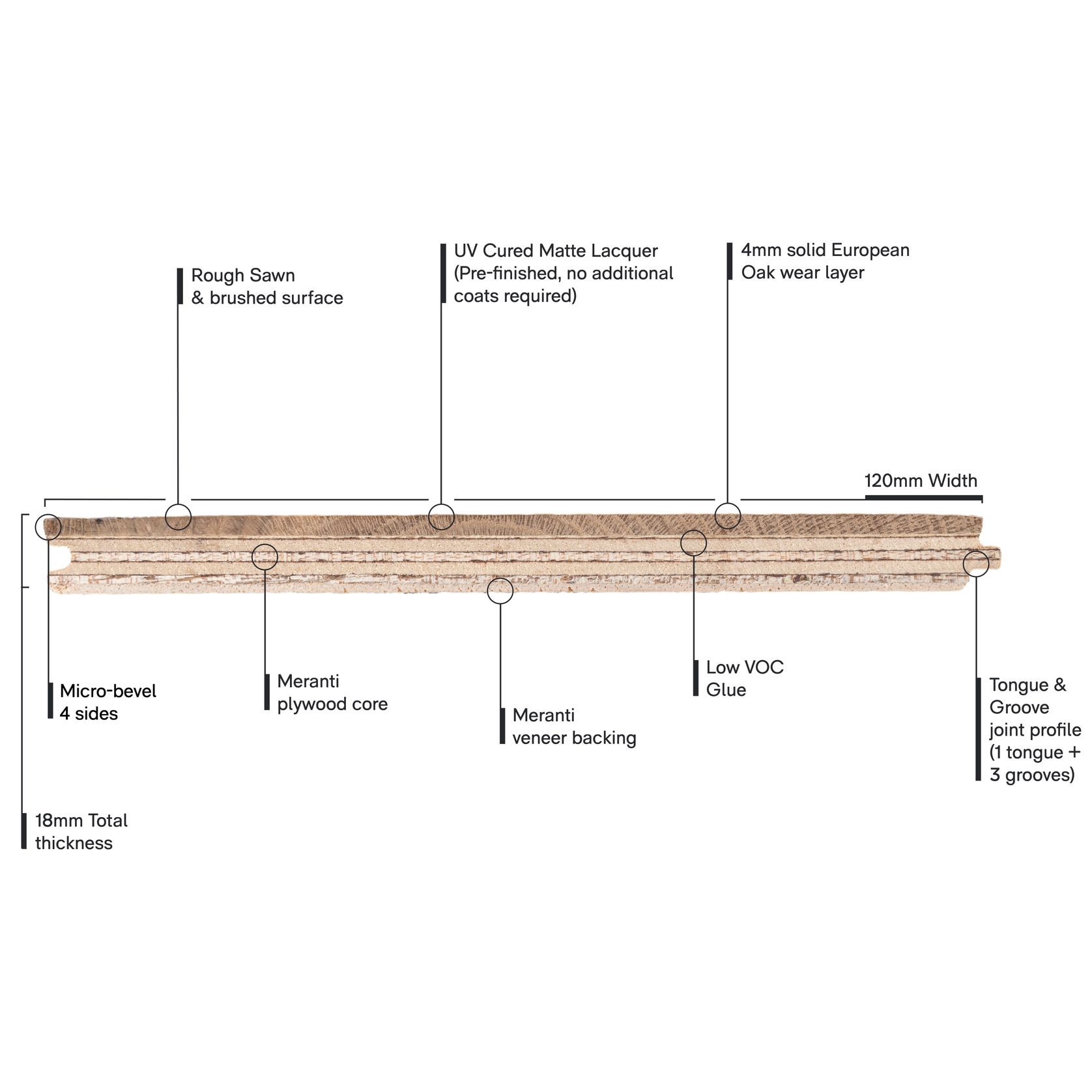 Villa Raven Herringbone Rough Sawn Timber Flooring gallery detail image