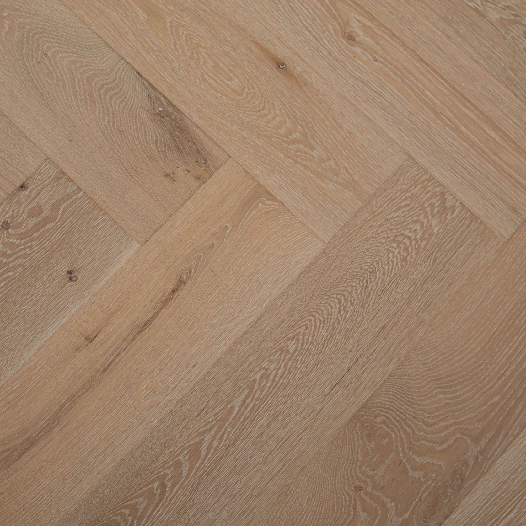 White Wash | Genuine Oak Parquet Engineered Flooring gallery detail image