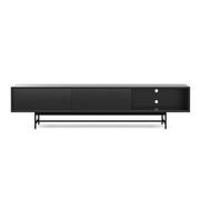 Arae 3 Door TV Entertainment Unit | 210cm | Black gallery detail image