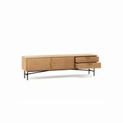 Kina Ripple Slatted TV Entertainment Unit | 180cm | Natural Oak gallery detail image