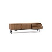 Kina Ripple Slatted TV Entertainment Unit | 180cm | Light Walnut gallery detail image