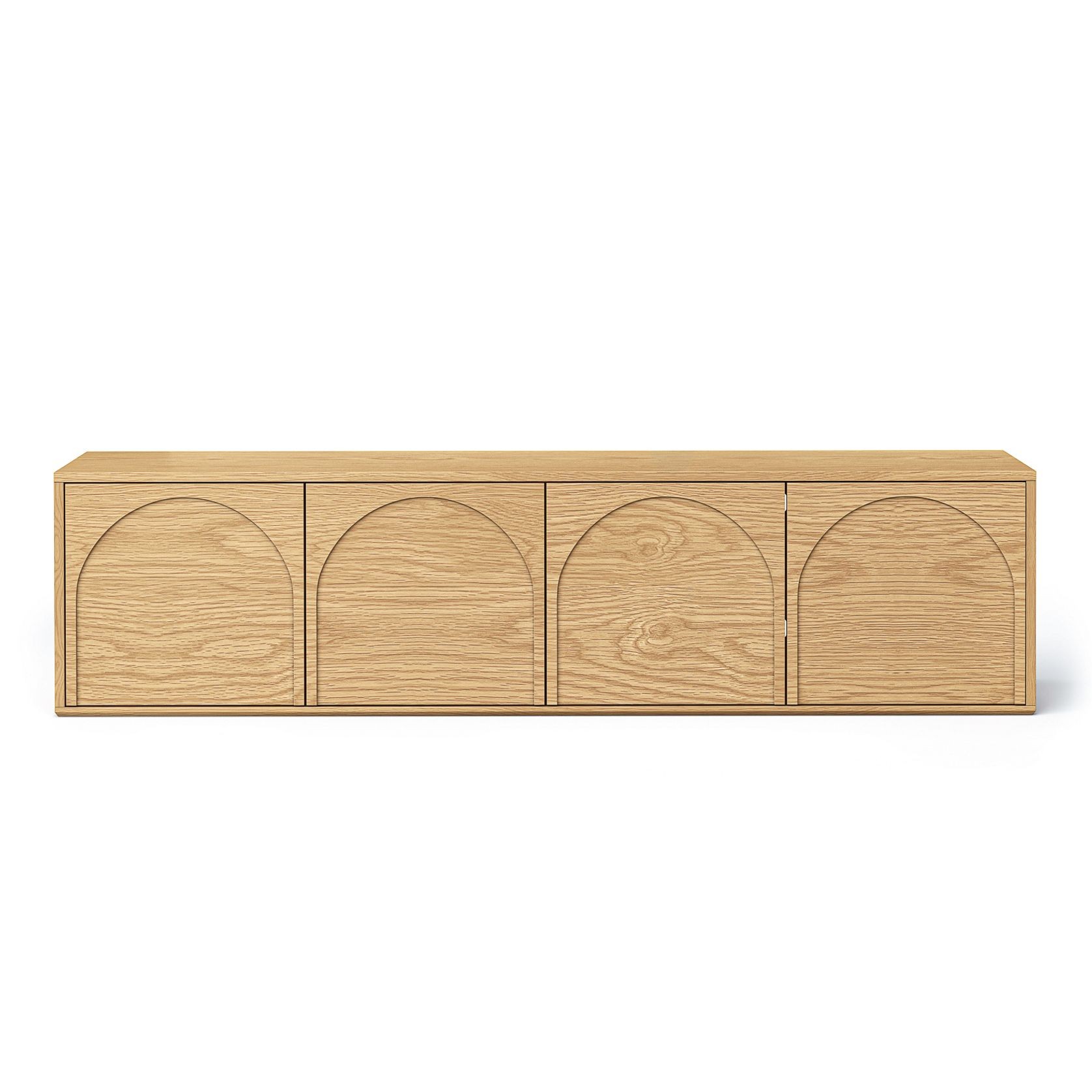 Aurora 4 Door Arch TV Entertainment Unit | Natural Oak gallery detail image