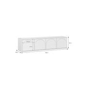 Aurora 4 Door Arch TV Entertainment Unit | White Oak gallery detail image
