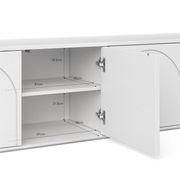 Aurora 4 Door Arch TV Entertainment Unit | White Oak gallery detail image