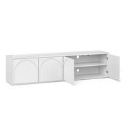 Aurora 4 Door Arch TV Entertainment Unit | White Oak gallery detail image