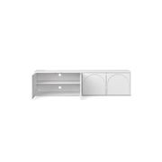 Aurora 4 Door Arch TV Entertainment Unit | White Oak gallery detail image