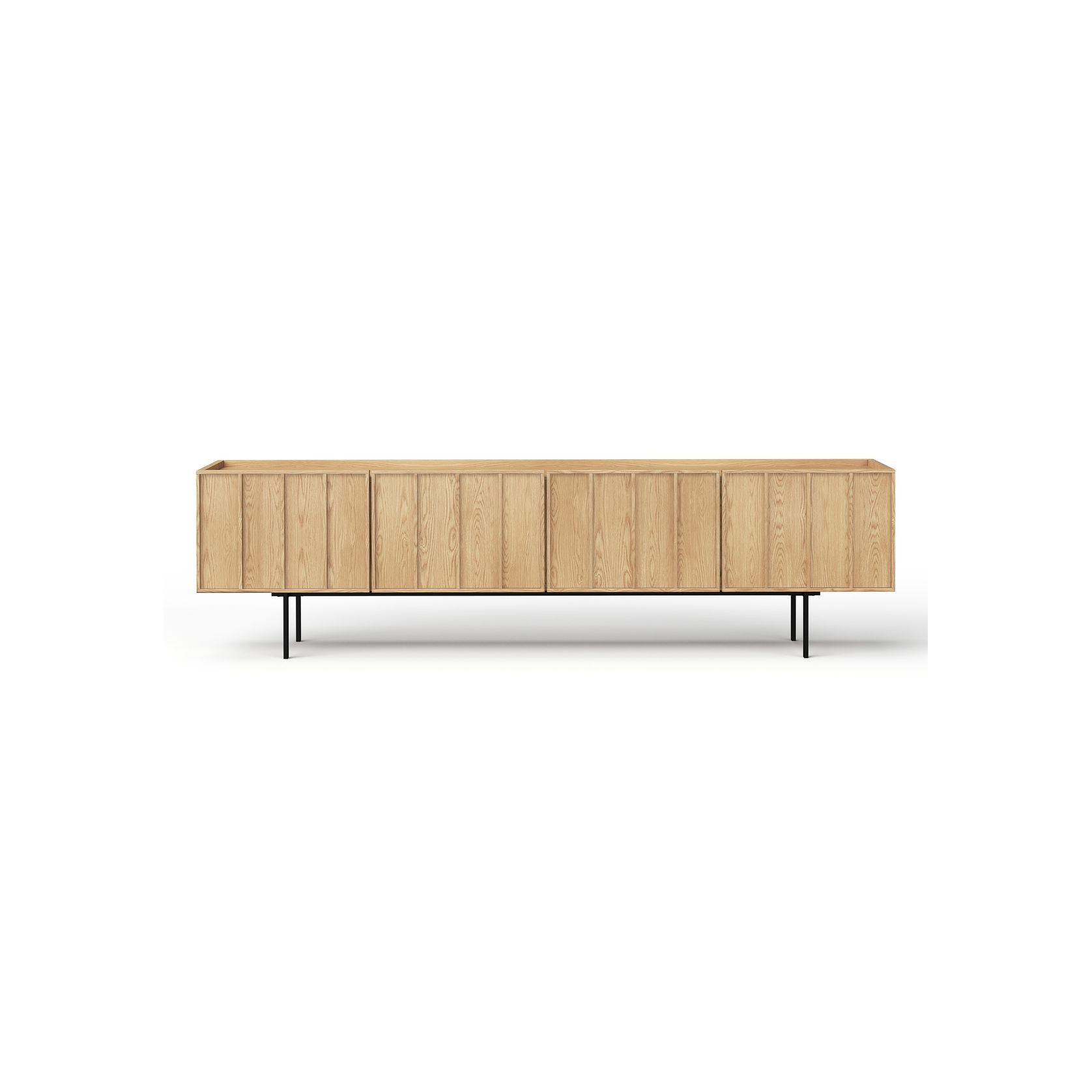 Linea 200cm TV Entertainment Unit | Natural Oak gallery detail image
