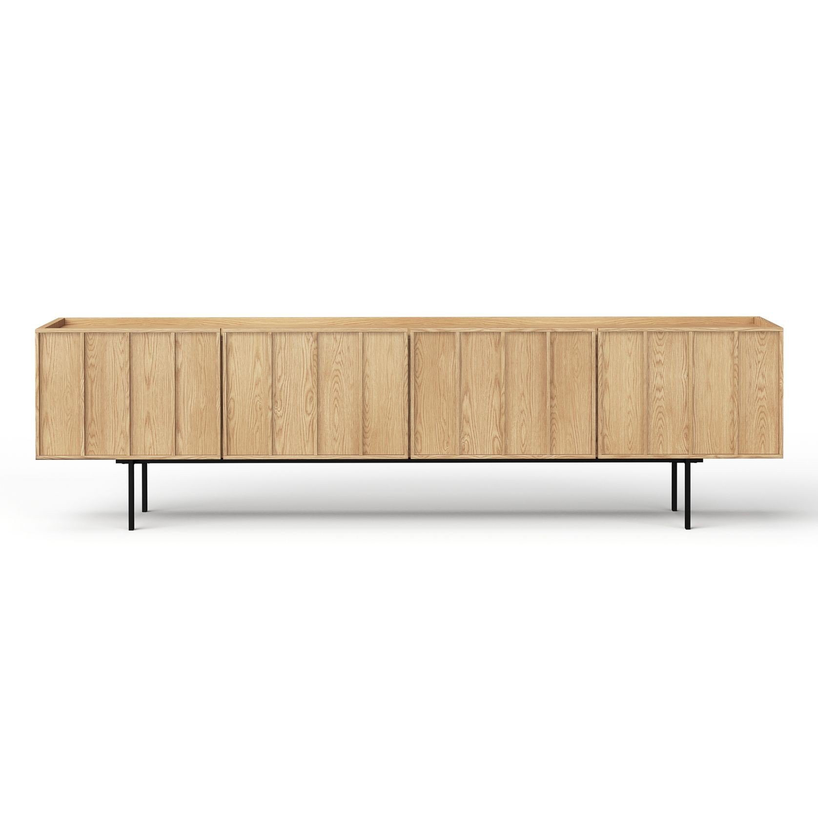 Linea 200cm TV Entertainment Unit | Natural Oak gallery detail image