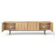 Linea 200cm TV Entertainment Unit | Natural Oak gallery detail image
