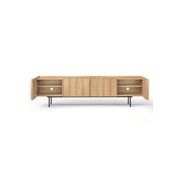 Linea 200cm TV Entertainment Unit | Natural Oak gallery detail image