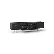 Linea 200cm TV Entertainment Unit | Black Oak gallery detail image