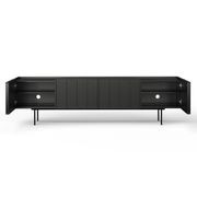 Linea 200cm TV Entertainment Unit | Black Oak gallery detail image