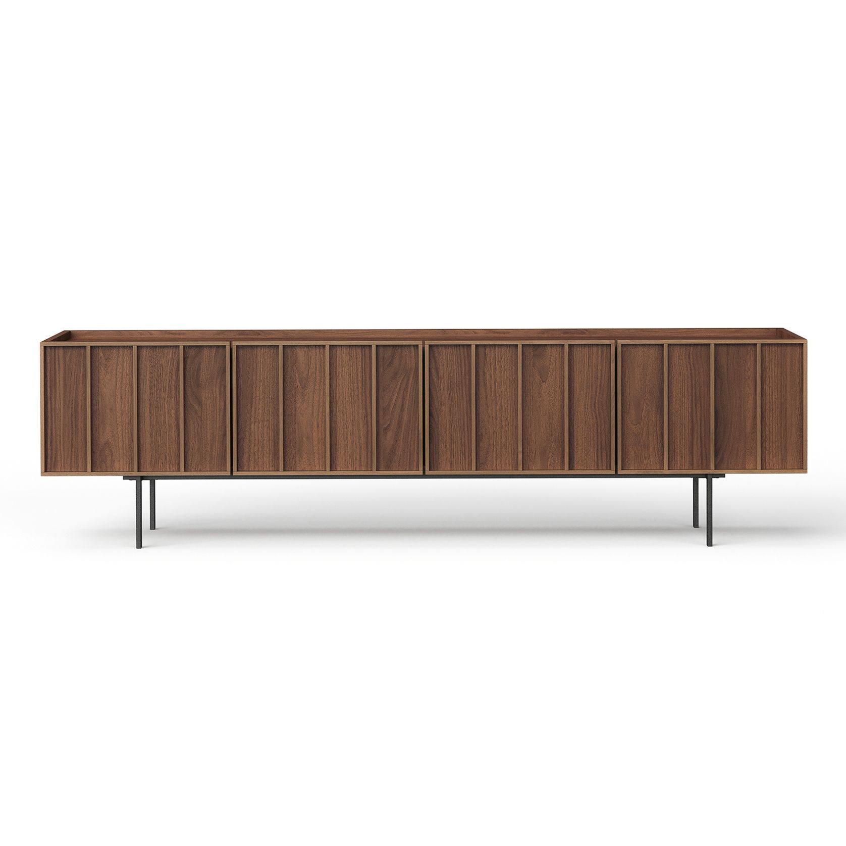 Linea 200cm TV Entertainment Unit | Light Walnut gallery detail image