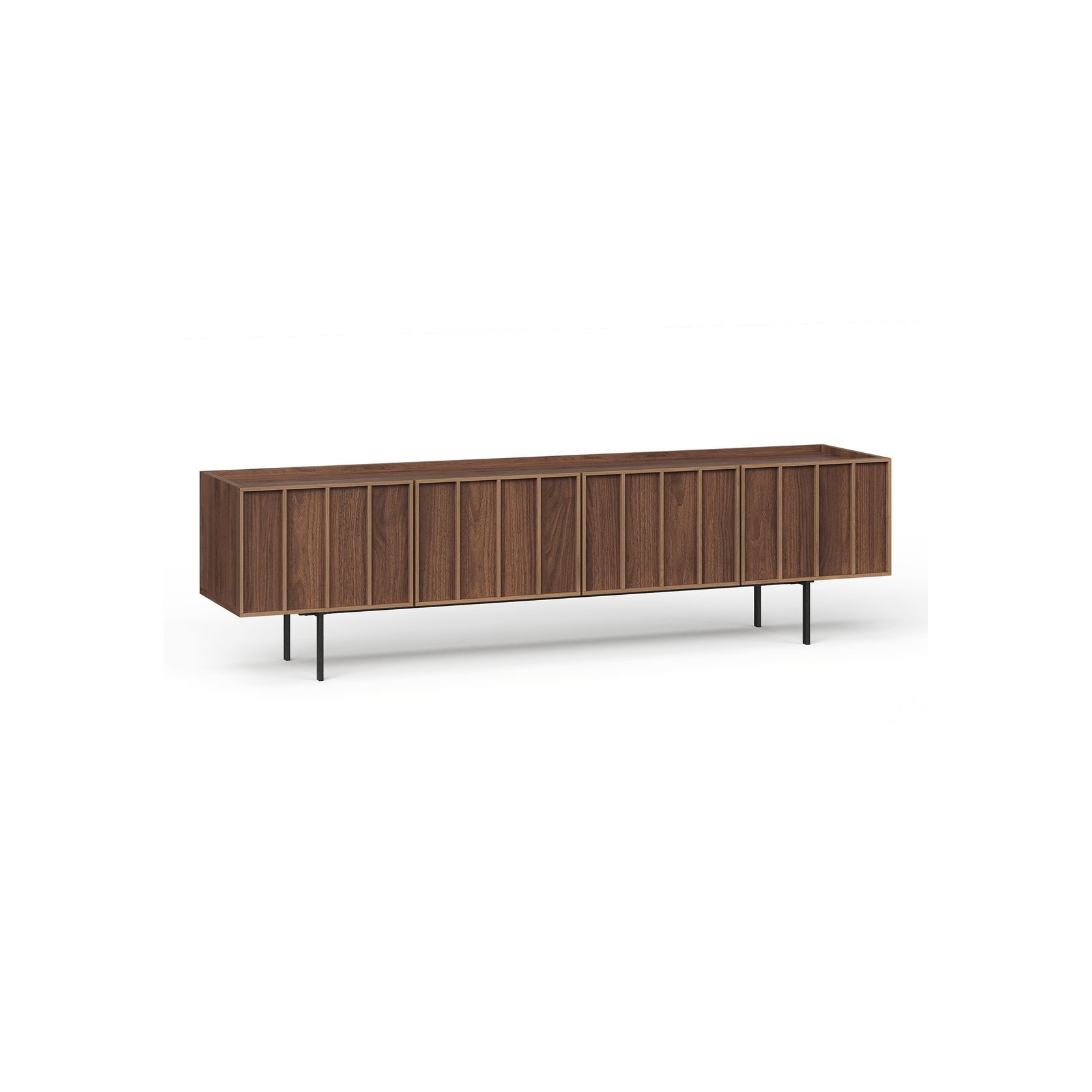 Linea 200cm TV Entertainment Unit | Light Walnut gallery detail image