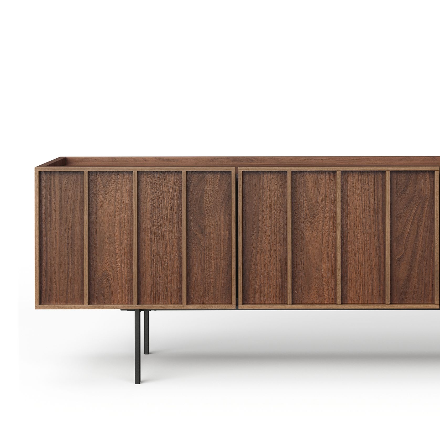 Linea 200cm TV Entertainment Unit | Light Walnut gallery detail image