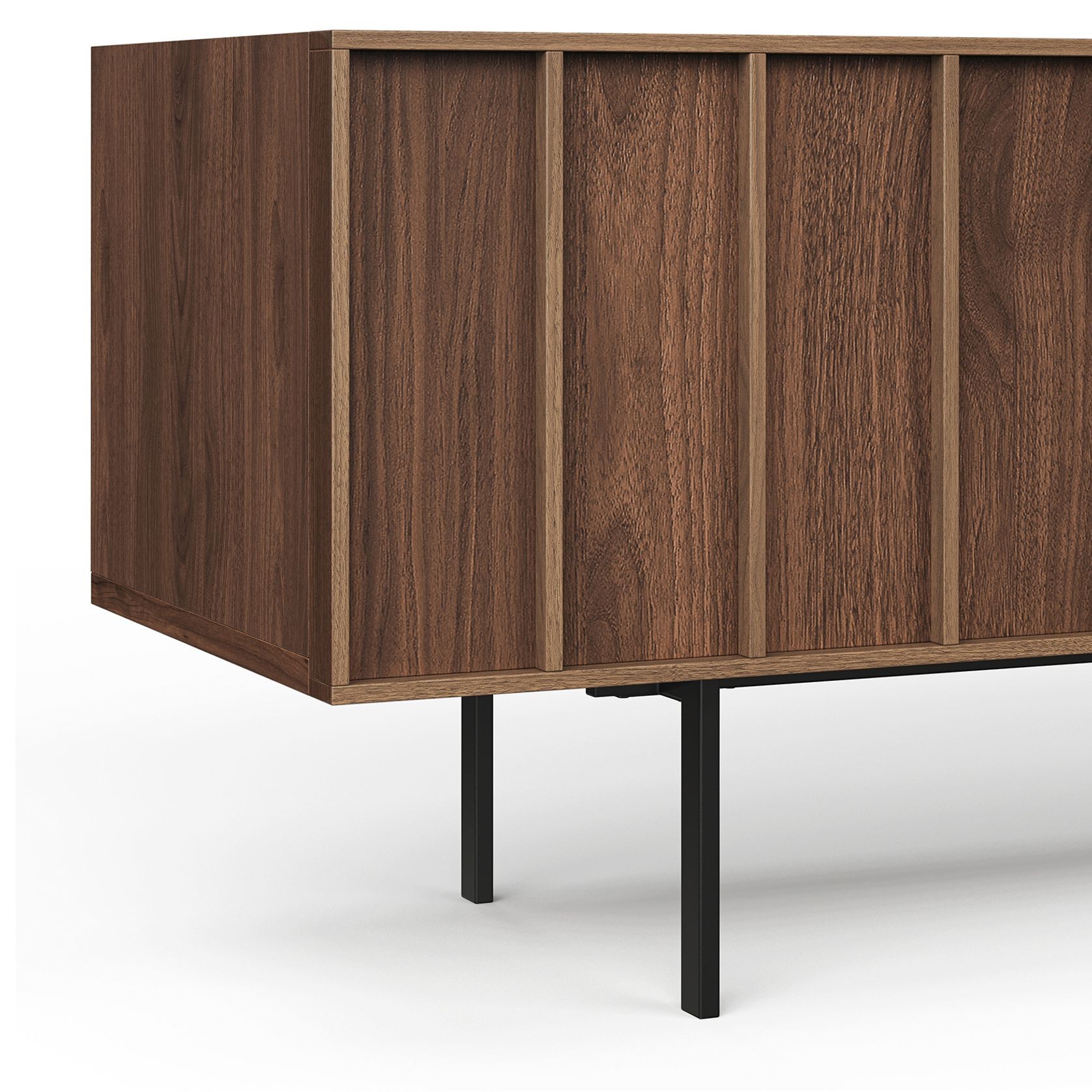 Linea 200cm TV Entertainment Unit | Light Walnut gallery detail image