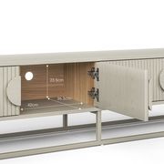 Braxton Ripple Slatted TV Entertainment Unit | 180cm | Putty gallery detail image