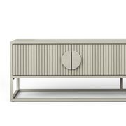 Braxton Ripple Slatted TV Entertainment Unit | 180cm | Putty gallery detail image