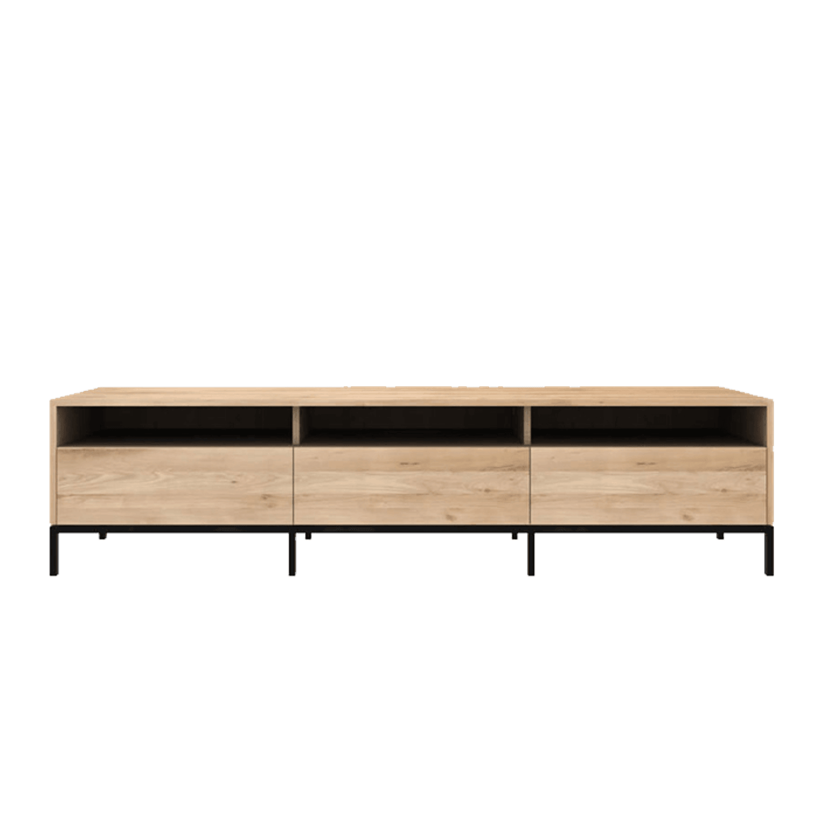 Ethnicraft | Oak Ligna TV Cupboard Black Frame gallery detail image