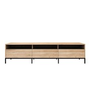 Oak Ligna TV Cupboard Black Frame gallery detail image